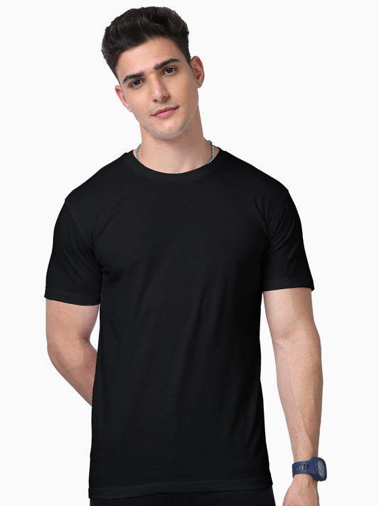 Unisex Half Sleeve Supima T-Shirt - Black