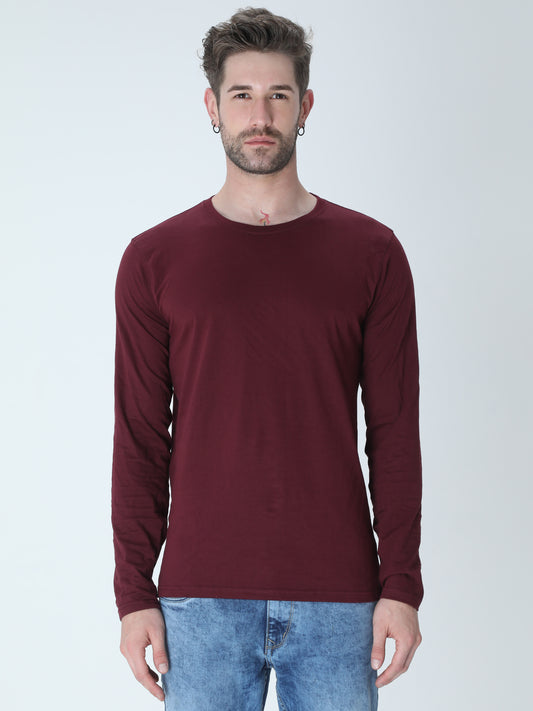 Unisex Full Sleeve T-Shirt - Marron