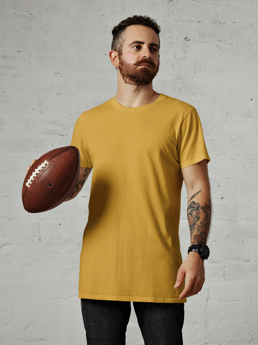 Unisex Half Sleeve T-Shirt - Mustard Yellow