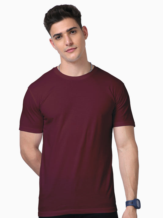 Unisex Half Sleeve Supima T-Shirt - Marron