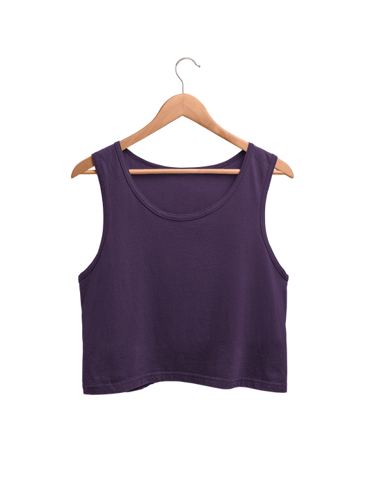 Women Crop Tank - Purple