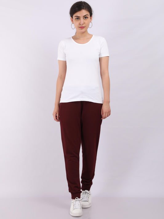 Women Jogger - Maroon