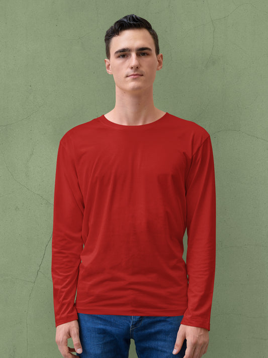 Unisex Full Sleeve T-Shirt - Red