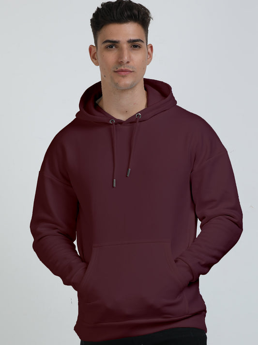 Unisex Heavyweight Oversized Hoodie - Maroon