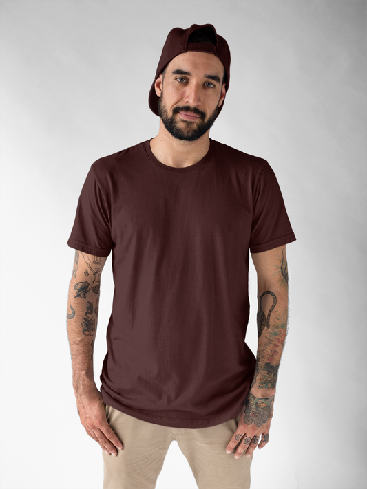 Unisex Half Sleeve T-Shirt - Marron