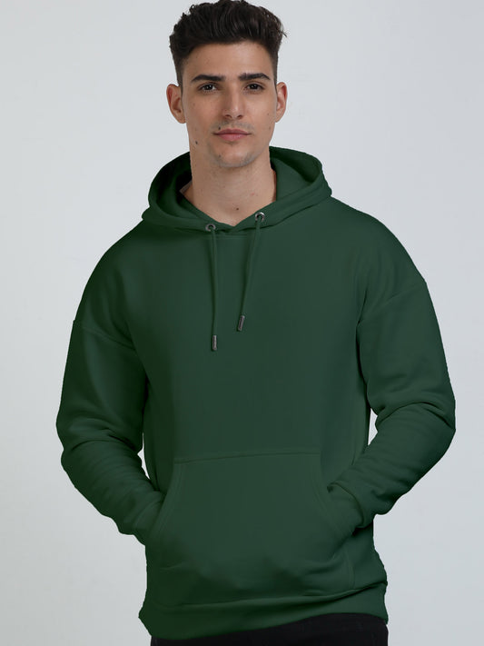 Unisex Heavyweight Oversized Hoodie - Bottle Green