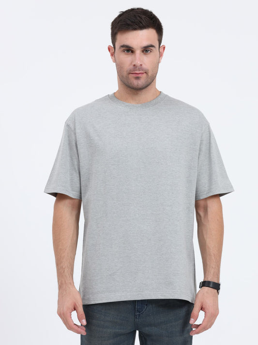 Unisex Oversized Standard T-Shirt - Grey Melange