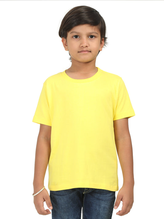 Boy Half Sleeve T-Shirt - Yellow