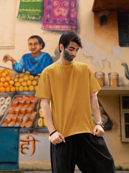 Unisex Oversized Classic T-Shirt - Mustard Yellow