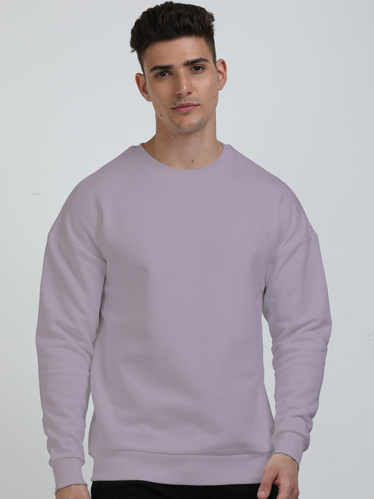 Full Sleeve Heavyweight Oversized Sweatshirt - Lavender