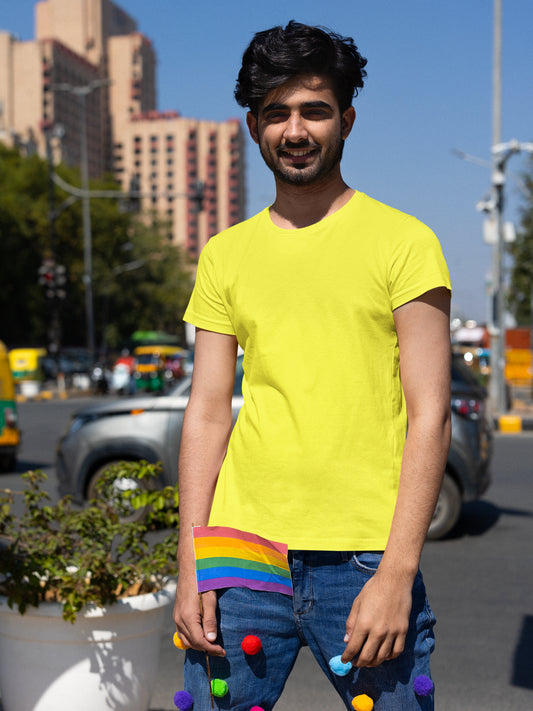 Unisex Half Sleeve T-Shirt - New Yellow