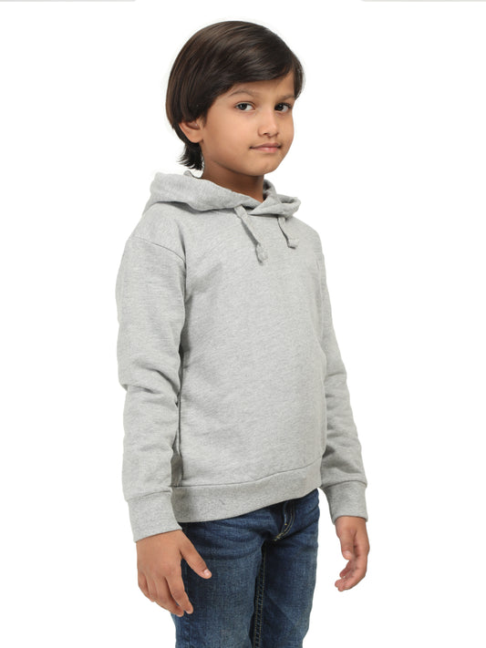 Boy Full Sleeve Hoodie - Grey