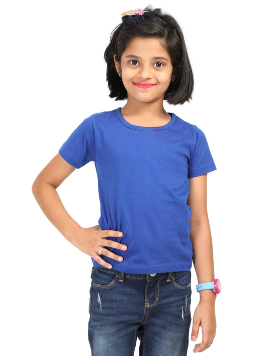 Girl Half Sleeve T-Shirt - Royal Blue