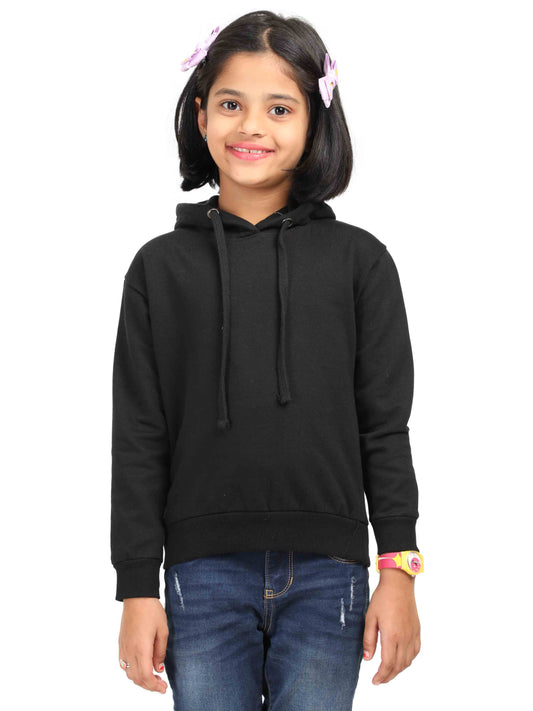 Girl Full Sleeve Hoodie - Black