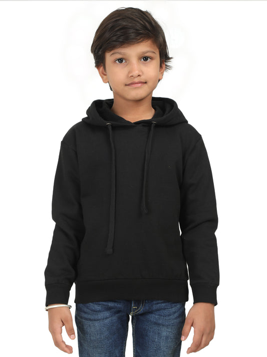 Boy Full Sleeve Hoodie - Black