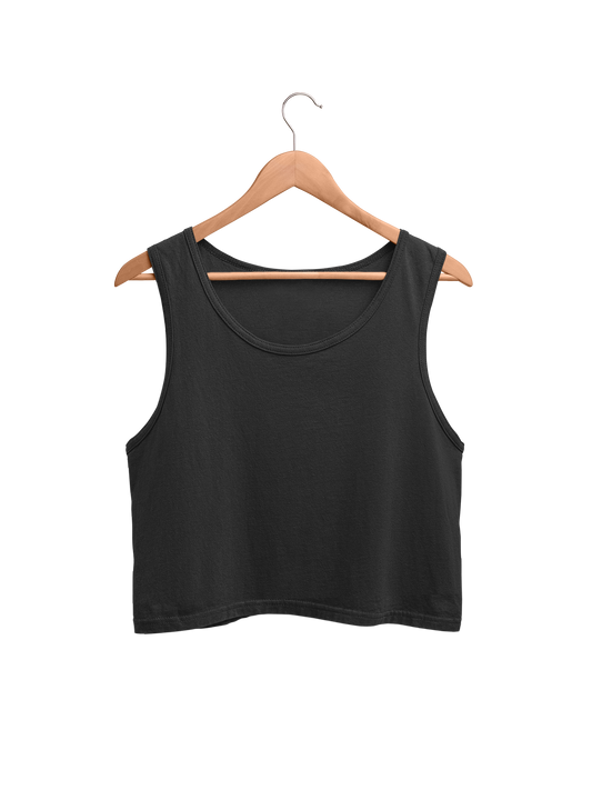 Women Crop Tank - Black