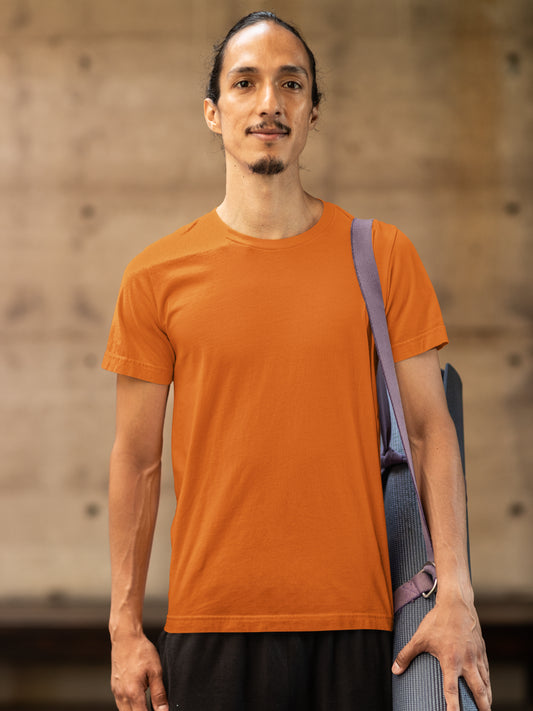 Unisex Half Sleeve T-Shirt - Orange