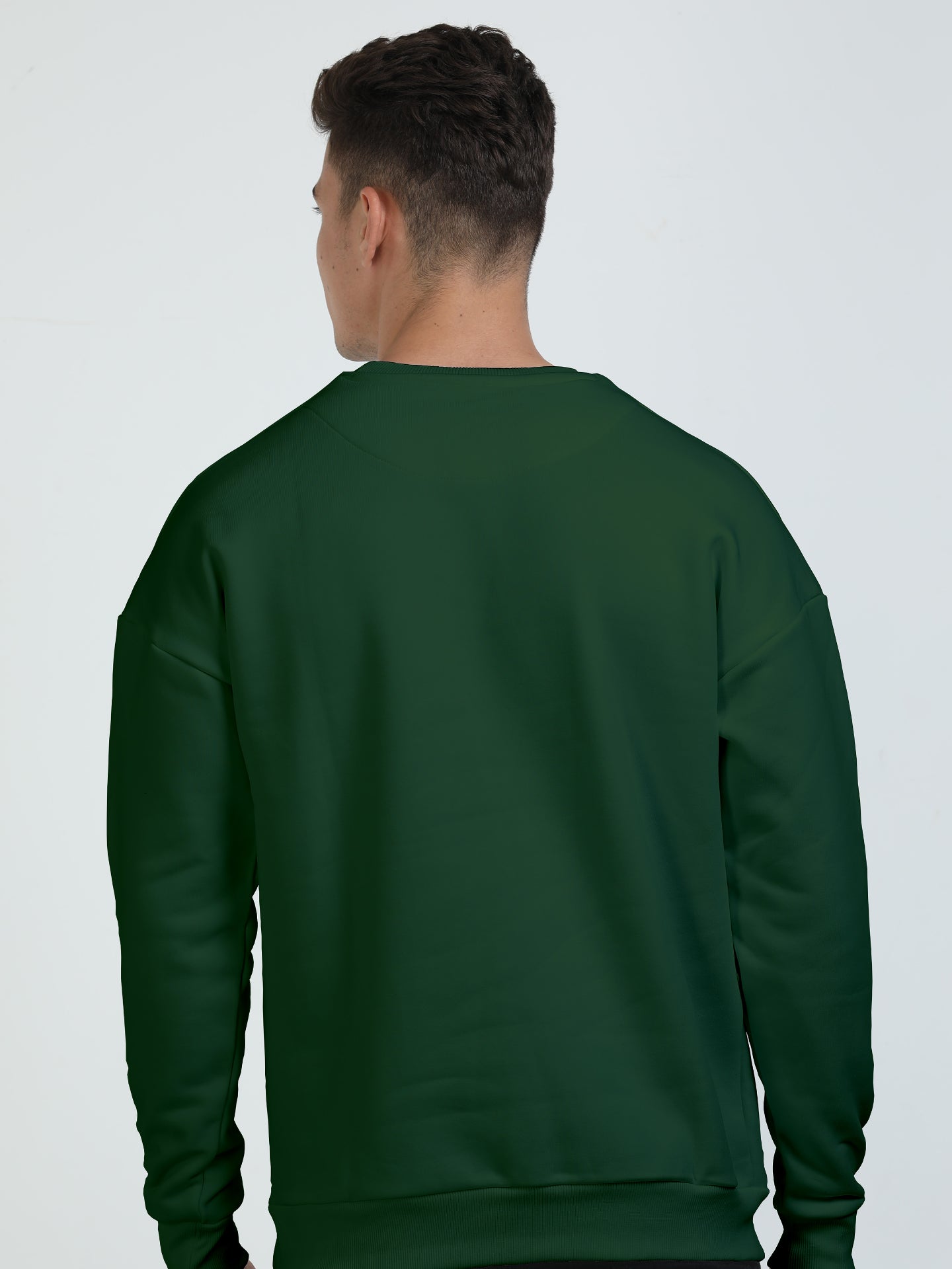 Full Sleeve Heavyweight Oversized Sweatshirt - Bottle Green