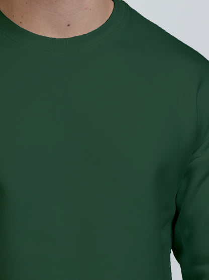 Full Sleeve Heavyweight Oversized Sweatshirt - Bottle Green